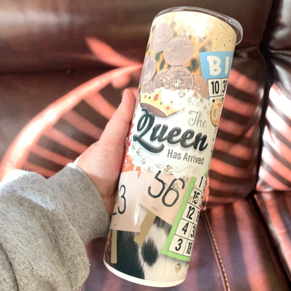 The Queen Has Arrived Skinny Tumbler